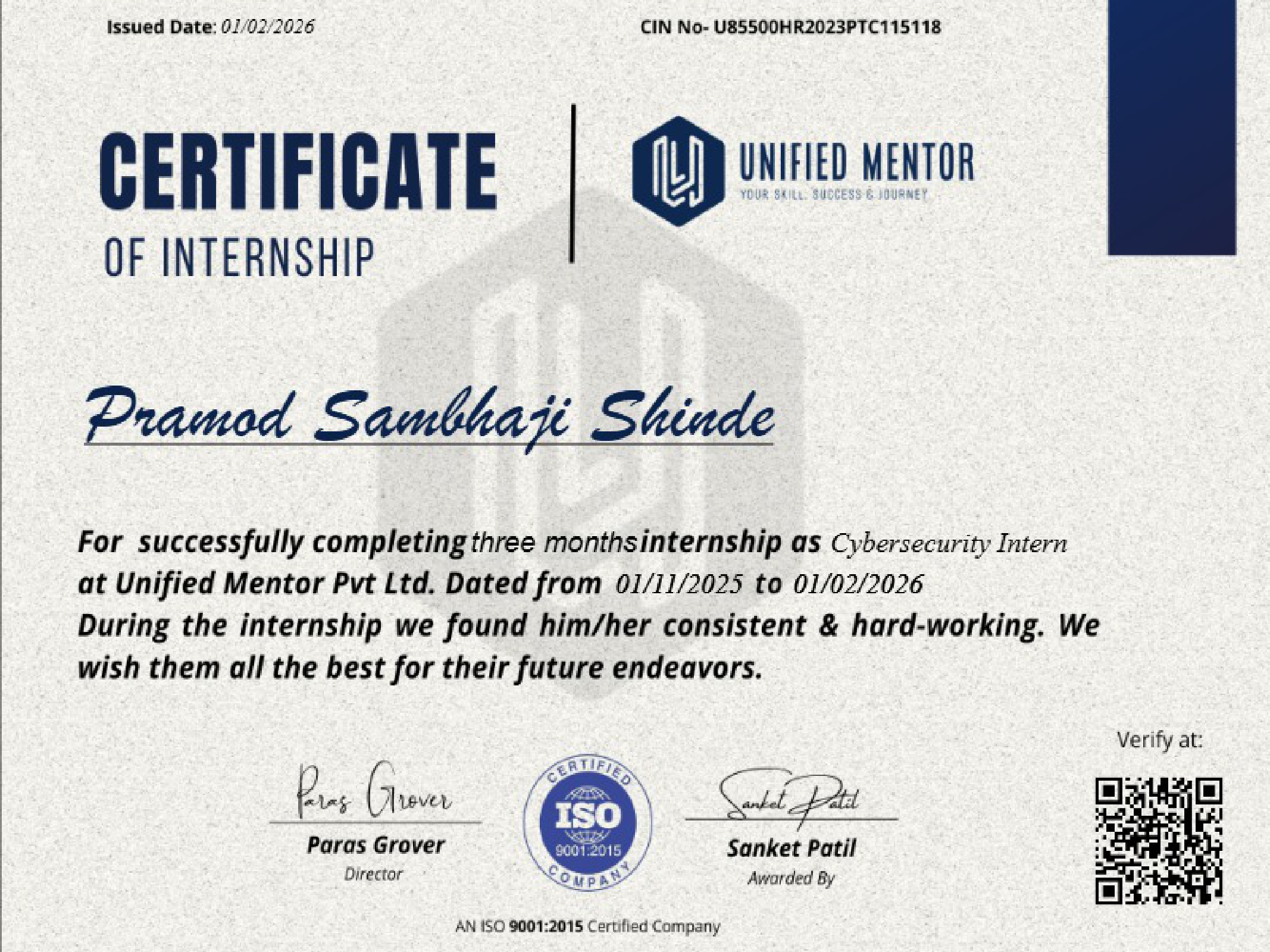 Unified Mentor